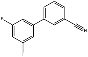 3-(3,5-Difluorophenyl)benzonitrile 化学構造式