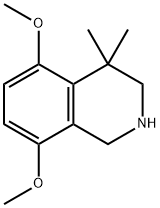 5,8-diMethoxy-4,4-diMethyl-1,2,3,4-tetrahydroisoquinoline 化学構造式