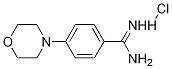 4-(モルホリン-4-イル)ベンゼン-1-カルボキシイミドアミド塩酸塩 化学構造式
