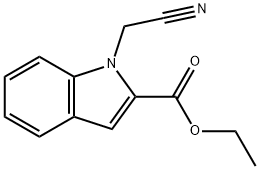 ETHYL 1-(CYANOMETHYL)-1H-INDOLE-2-CARBOXYLATE Struktur