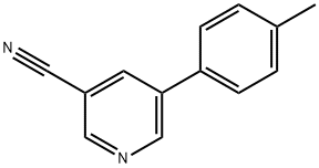 5-p-tolylpyridine-3-carbonitrile 化学構造式