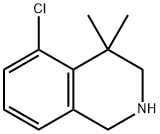 5-chloro-4,4-diMethyl-1,2,3,4-tetrahydroisoquinoline 化学構造式