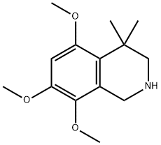5,7,8-triMethoxy-4,4-diMethyl-1,2,3,4-tetrahydroisoquinoline 化学構造式
