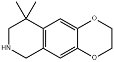 9,9-diMethyl-2,3,6,7,8,9-hexahydro-[1,4]dioxino[2,3-g]isoquinoline 化学構造式