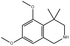 5,7-diMethoxy-4,4-diMethyl-1,2,3,4-tetrahydroisoquinoline 化学構造式