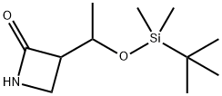 3-[1-[[tert-Butyldimethylsilyl]oxy]ethyl]azetidin-2-one 结构式
