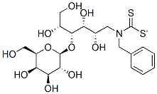 N-benzyl-4-O-(beta-galactopyranosyl)glucamine-N-carbodithioate 结构式