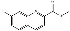 7-Bromoquinoline-2-carboxylic acid methyl ester 化学構造式