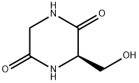 2,5-Piperazinedione, 3-(hydroxymethyl)-, (3R)- (9CI),126766-09-4,结构式