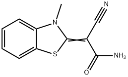 Acetamide, 2-cyano-2-(3-methyl-2(3H)-benzothiazolylidene)- (9CI),126772-94-9,结构式