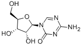 6-amino-5-[(2S,3S,4R,5R)-3,4-dihydroxy-5-(hydroxymethyl)oxolan-2-yl]-1H-triazin-4-one,12679-86-6,结构式