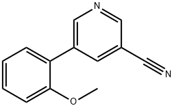 5-(2-methoxyphenyl)pyridine-3-carbonitrile 化学構造式