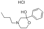 4-BUTYL-2-PHENYL-2-MORPHOLINOL HYDROCHLORIDE 化学構造式