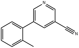 5-o-tolylpyridine-3-carbonitrile 化学構造式