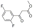 3-(2,5-Difluoro-phenyl)-3-oxo-propionic acid Methyl ester Structure