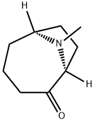 9-Azabicyclo[4.2.1]nonan-2-one,9-methyl-,(1S)-(9CI) 结构式