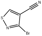 4-Isothiazolecarbonitrile, 3-bromo-, 1268247-73-9, 结构式