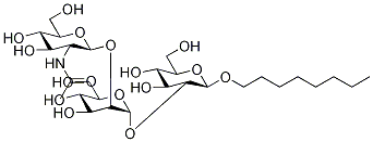 Octyl O-2-(acetylaMino)-2-deoxy-β-D-glucopyranosyl-(1→2)-O-α-D-Mannopyranosyl-(1→2)-D-Glucopyranoside 结构式