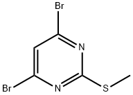 4,6-dibroMo-2-(Methylthio)pyriMidine 化学構造式