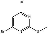 4,6-dibroMo-2-(Methylthio)pyriMidine Structure