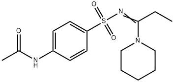 N-[4-[1-(1-piperidyl)propylideneamino]sulfonylphenyl]acetamide|