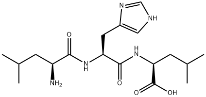 H-LEU-HIS-LEU-OH Structure