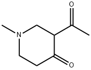 4-Piperidinone, 3-acetyl-1-methyl- (9CI) Struktur