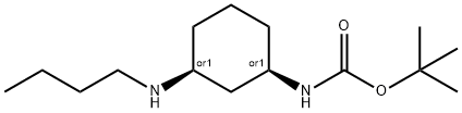 tert-butyl N-[(1S,3R)-3-(butylaMino)cyclohexyl]carbaMate 结构式