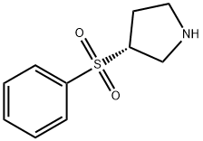 (3R)-3-(benzenesulfonyl)pyrrolidine Structure