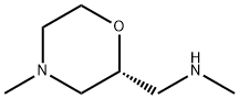2-Morpholinemethanamine, N,4-dimethyl-, (2R)- Structure