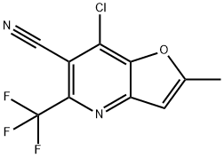 7-chloro-2-Methyl-5-(trifluoroMethyl)furo[3,2-b]pyridine-6-carbonitrile|