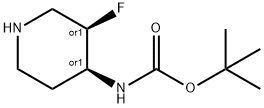 tert-butyl N-[(3R,4S)-3-fluoropiperidin-4-yl]carbaMate