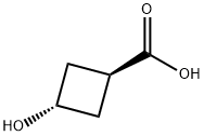 反式-3-羟基环丁烷甲酸,1268521-85-2,结构式