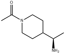1-{4-[(1R)-1-aMinoethyl]piperidin-1-yl}ethan-1-one Structure