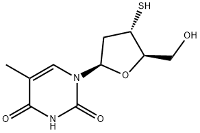 3'-thiothymidine 结构式