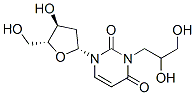 3-(2,3-dihydroxypropyl)deoxyuridine,126863-75-0,结构式