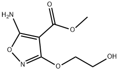 4-Isoxazolecarboxylicacid,5-amino-3-(2-hydroxyethoxy)-,methylester(9CI) 化学構造式