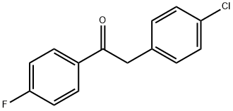 2-(4-Chlorophenyl)-1-(4-fluorophenyl)ethanone Structure