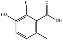 Benzoic acid, 2-fluoro-3-hydroxy-6-Methyl- 化学構造式