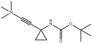 tert-butyl (1-((trimethylsilyl)ethynyl)cyclopropyl)carbamate Structure
