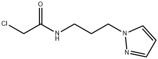 2-Chloro-N-[3-(1H-pyrazol-1-yl)propyl]acetamide Struktur