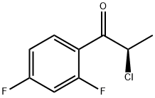 (R)-2-CHLORO-1-(2,4-DIFLUORO-PHENYL)-PROPAN-1-ONE Structure