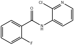 3-(2-fluorobenzoylamino)-2-chloropyridine 化学構造式