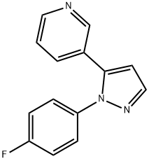 3 - (1 - (4 -氟苯基)-1H -吡唑-5基)吡啶,1269291-20-4,结构式