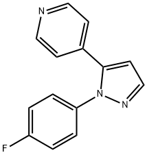 4 - (1 - (4 -氟苯基)-1H -5-吡唑基)吡啶 结构式