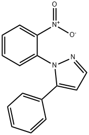 1 - (2 -硝基苯基)- 5 -苯基- 1H -吡唑 结构式