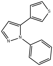 1 -苯基- 5 -(3-噻吩基)- 1H -吡唑,1269292-24-1,结构式