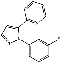 2 - (1 - (3 -氟苯基)-1H -5-吡唑基)吡啶,1269292-38-7,结构式