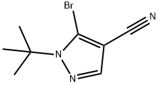 5-broMo-1-tert-butyl-1H-pyrazole-4-carbonitrile Struktur