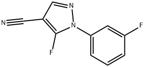 5-fluoro-1-(3-fluorophenyl)-1H-pyrazole-4-carbonitrile|5 -氟- 1 -(3 -氟苯基)- 1H -吡唑-4-甲腈